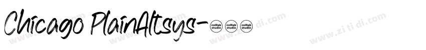 Chicago PlainAltsys字体转换